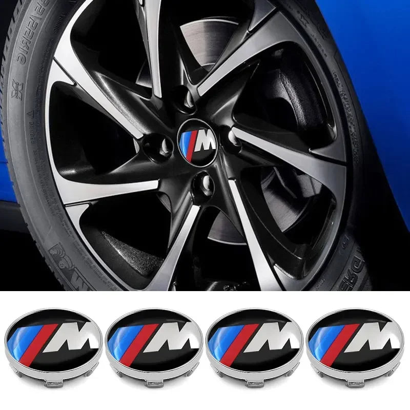 Bmw caps for wheels Mpower 68mm