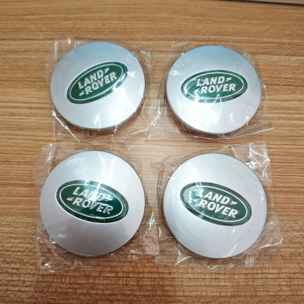 Land Rover Centre Caps 62mm SilverGreen/SilverBlack/Black 4Pcs