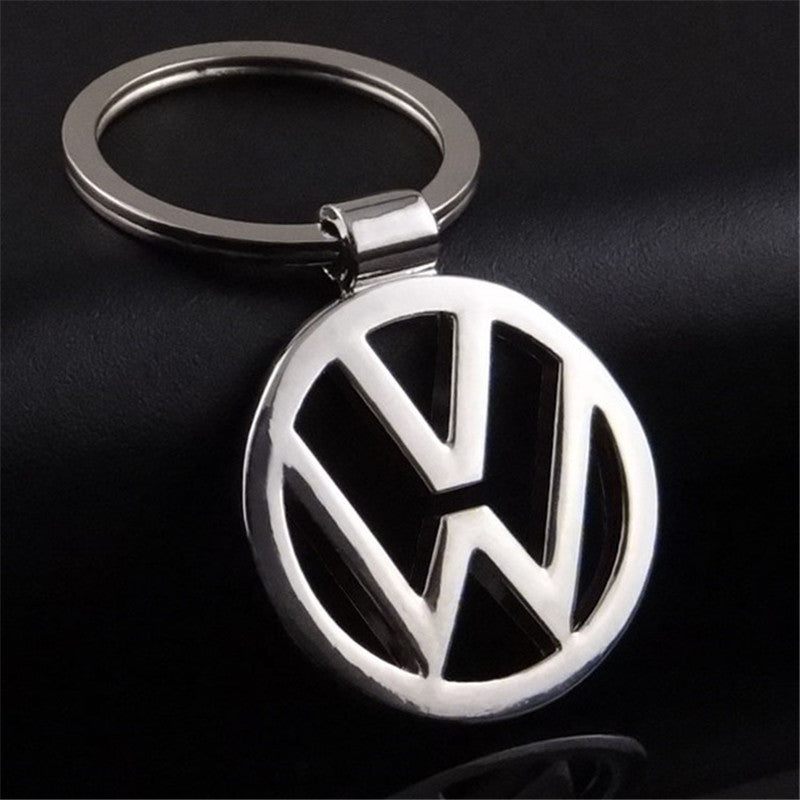 vw keyring silver rounded 